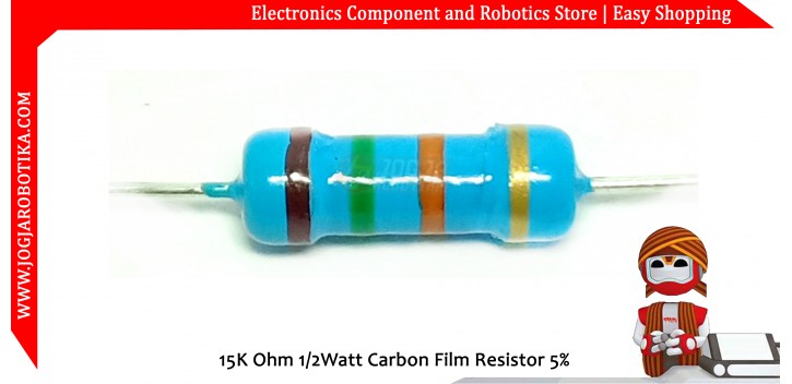 15K Ohm 1/2Watt Carbon Film Resistor