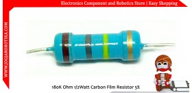 180K Ohm 1/2Watt Carbon Film Resistor