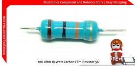 10K Ohm 1/2Watt Carbon Film Resistor