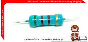 510 Ohm 1/2Watt Carbon Film Resistor