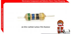 56 Ohm 1/4Watt Carbon Film Resistor