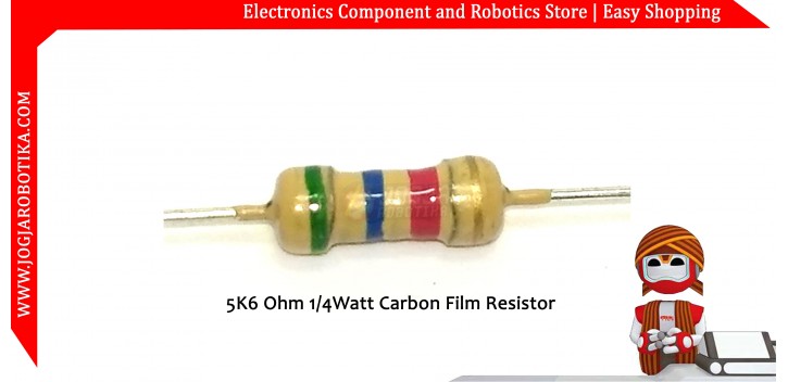 5K6 Ohm 1/4Watt Carbon Film Resistor