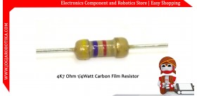 4K7 Ohm 1/4Watt Carbon Film Resistor