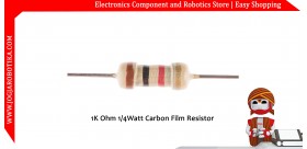 1K Ohm 1/4Watt Carbon Film Resistor