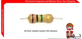 1M Ohm 1/4Watt Carbon Film Resistor