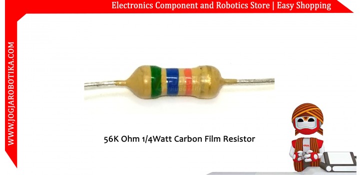 56K Ohm 1/4Watt Carbon Film Resistor