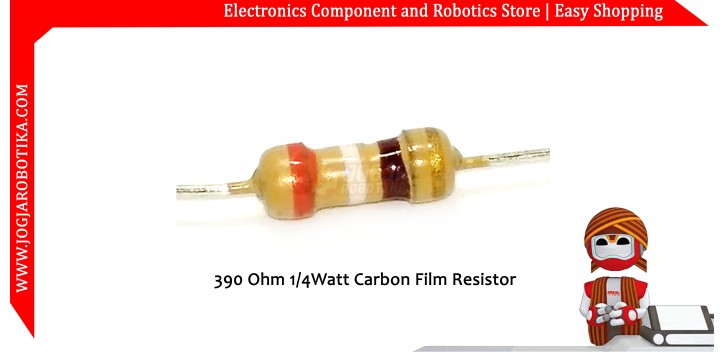 390 Ohm 1/4Watt Carbon Film Resistor