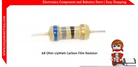 68 Ohm 1/4Watt Carbon Film Resistor