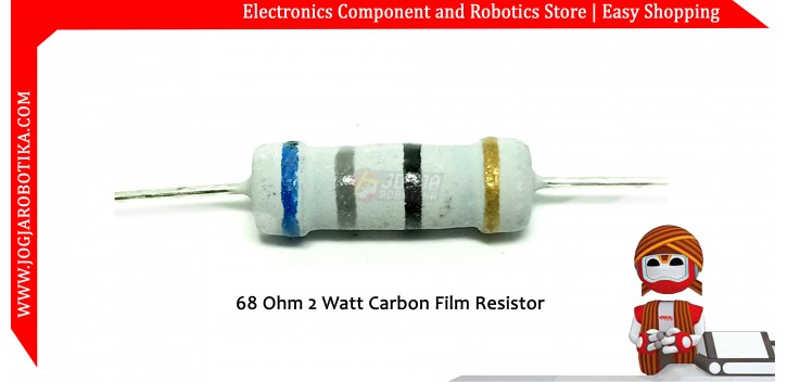 68 Ohm 2 Watt Carbon Film Resistor