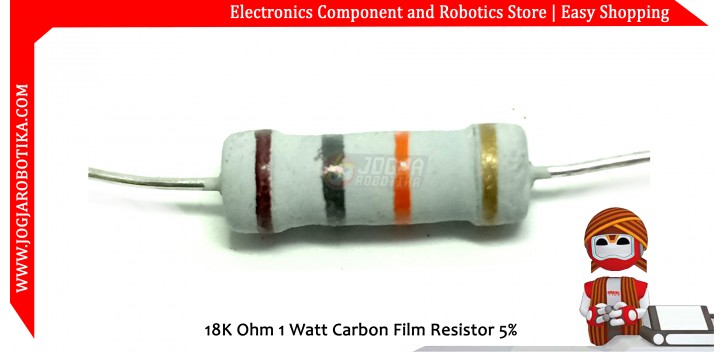 18K Ohm 1 Watt Carbon Film Resistor