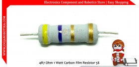 4R7 Ohm 1 Watt Carbon Film Resistor