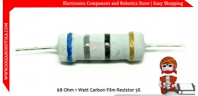 68 Ohm 1 Watt Carbon Film Resistor