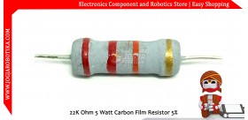 22K Ohm 5 Watt Carbon Film Resistor