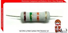 15K Ohm 3 Watt Carbon Film Resistor