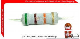 51K Ohm 3 Watt Carbon Film Resistor