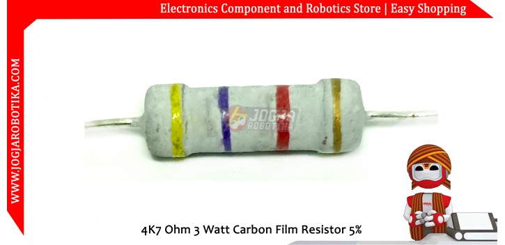 4K7 Ohm 3 Watt Carbon Film Resistor