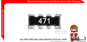 470 Ohm SMD 0603 4D03 Resistor Pack 4x2 1/16W
