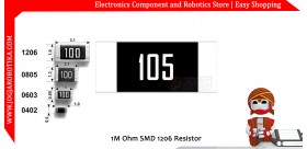 1M Ohm SMD 1206 Resistor