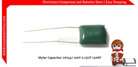 Mylar Capacitor 2A154J 100V 0.15UF 150NF