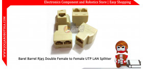 Barel Barrel Rj45 Double Female to Female UTP LAN Splitter