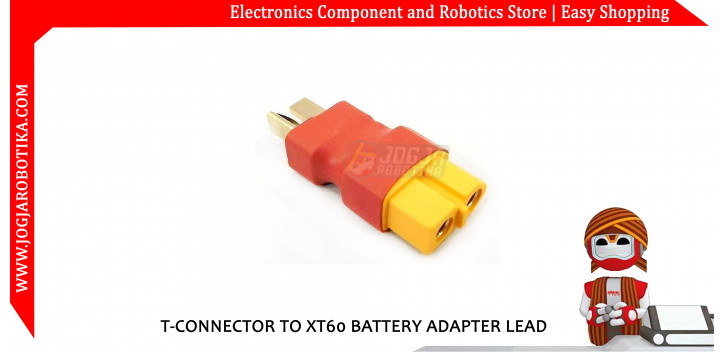 T-Connector to XT60 Battery Adapter Lead