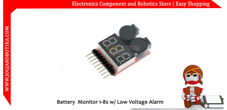 Battery Monitor 1-8s w/ Low Voltage Alarm