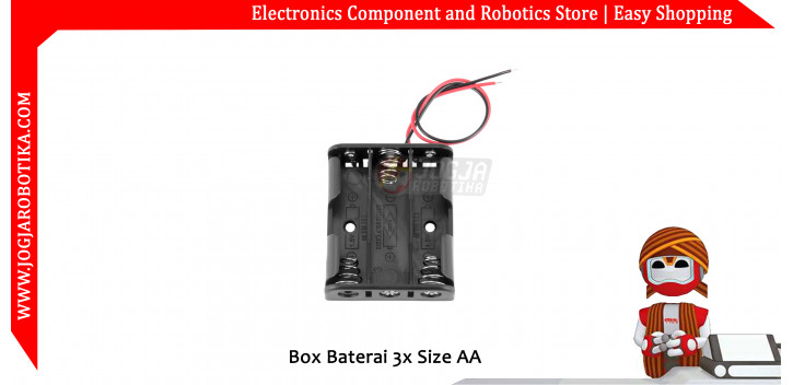 Box Baterai 3x Size AA