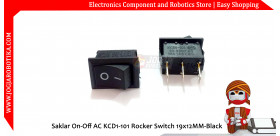 Saklar On-Off AC KCD1-101 Rocker Switch 19x12MM-Black
