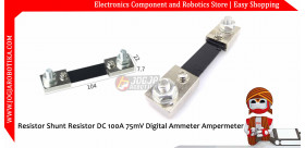 FL-2 Resistor Shunt Resistor DC 100A 75mV Digital Ammeter Ampermeter
