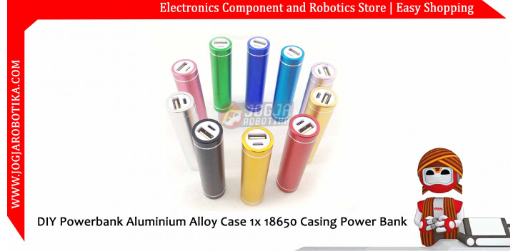 DIY Powerbank Aluminium Alloy 1x 18650 Power Bank