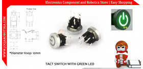 Tact Switch With Green LED