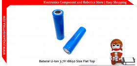 Baterai Li-Ion 3.7V 18650 Size Flat Top
