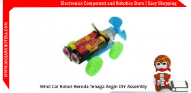 Wind Car DIY Assembly Robot Beroda Tenaga Angin