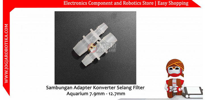 Sambungan Adapter Konverter Selang Filter Aquarium 7.9mm - 12.7mm