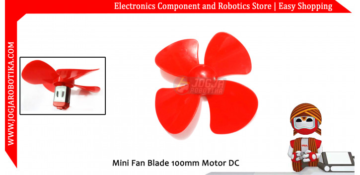 Mini Fan Blade 100mm Motor DC
