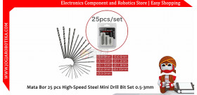 Mata Bor 25 pcs High-Speed Steel Mini Drill Bit Set 0.5-3mm