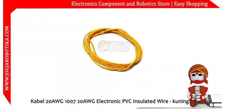 Kabel 20AWG 1007 20AWG Electronic PVC Insulated Wire - Kuning