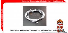 Kabel 20AWG 1007 20AWG Electronic PVC Insulated Wire - Putih
