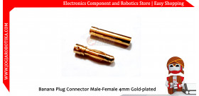 Banana Plug Connector Male-Female 4mm Gold-plated