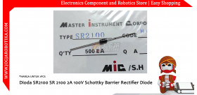 Dioda SR2100 SR 2100 2A 100V Schottky Barrier Rectifier Diode