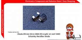Dioda SR1100 SS110 SMA DO-214AC 1A 100V SMD Schottky Rectifier Diode