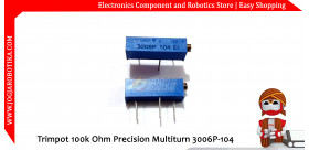 Trimpot 100k Ohm Precision Multiturn 3006P-104