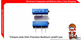 Trimpot 500k Ohm Precision Multiturn 3006P-504