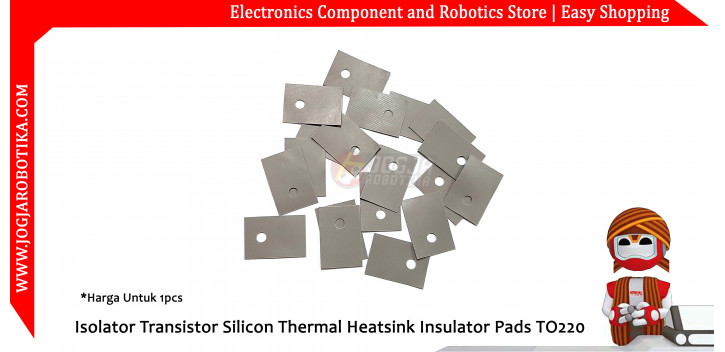 Isolator Transistor Silicon Thermal Heatsink Insulator Pads TO-220 