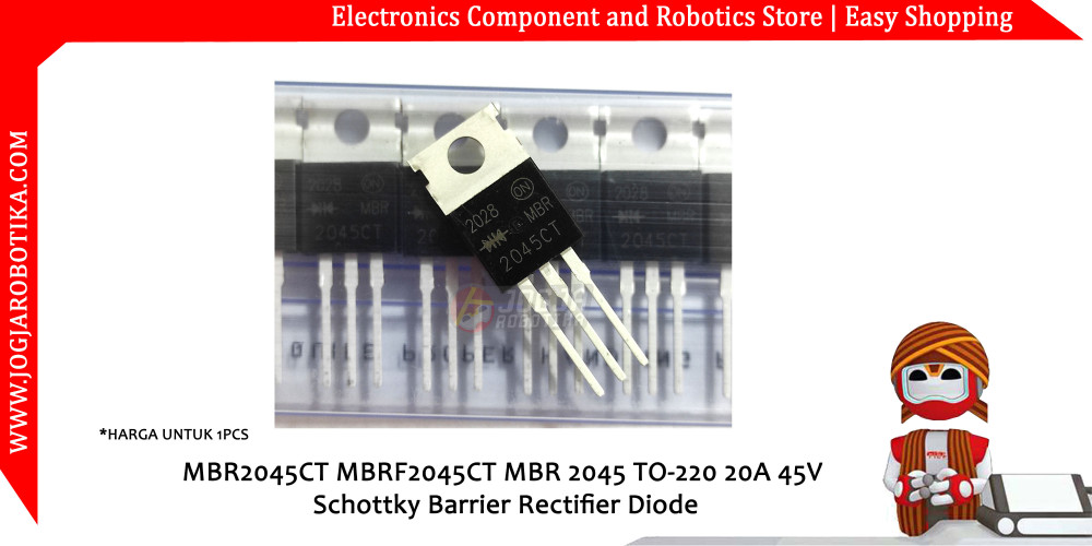 MBR2045CT MBR 2045 TO220 20A 45V Schottky Barrier Rectifier Diode