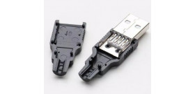 Connector USB Type A Male with Cover