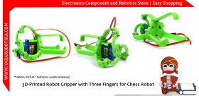 3D-Printed Robot Gripper with Three fingers for Chess Robot