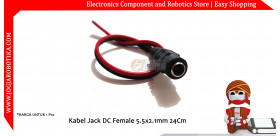 Kabel Jack DC 5.5x2.1mm 30Cm