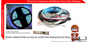 WS2811 WS2811S RGB 12V 5050 60 LED/M IP65 Waterproof LED Strip