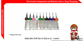 Mata Bor Drill Set 10 Size 0.15 - 1.0mm